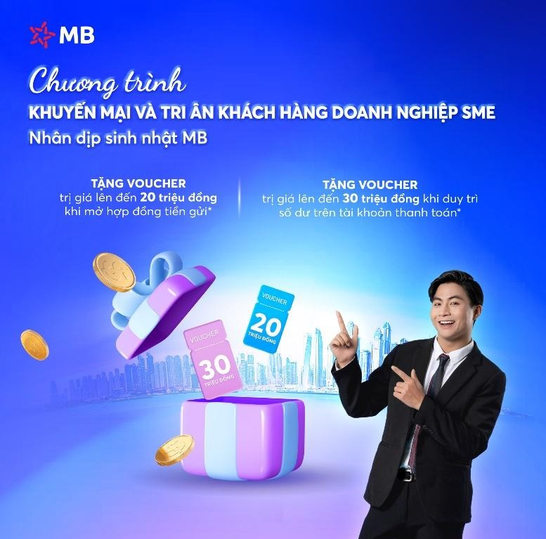 Tri ân khách hàng doanh nghiệp SME nhân dịp sinh nhật MB