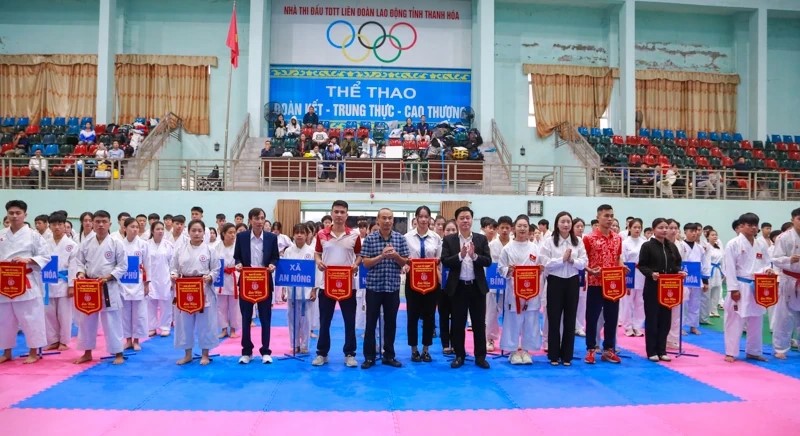 Khai mạc giải karate trong chương trình Đại hội Thể dục thể thao tỉnh Thanh Hóa