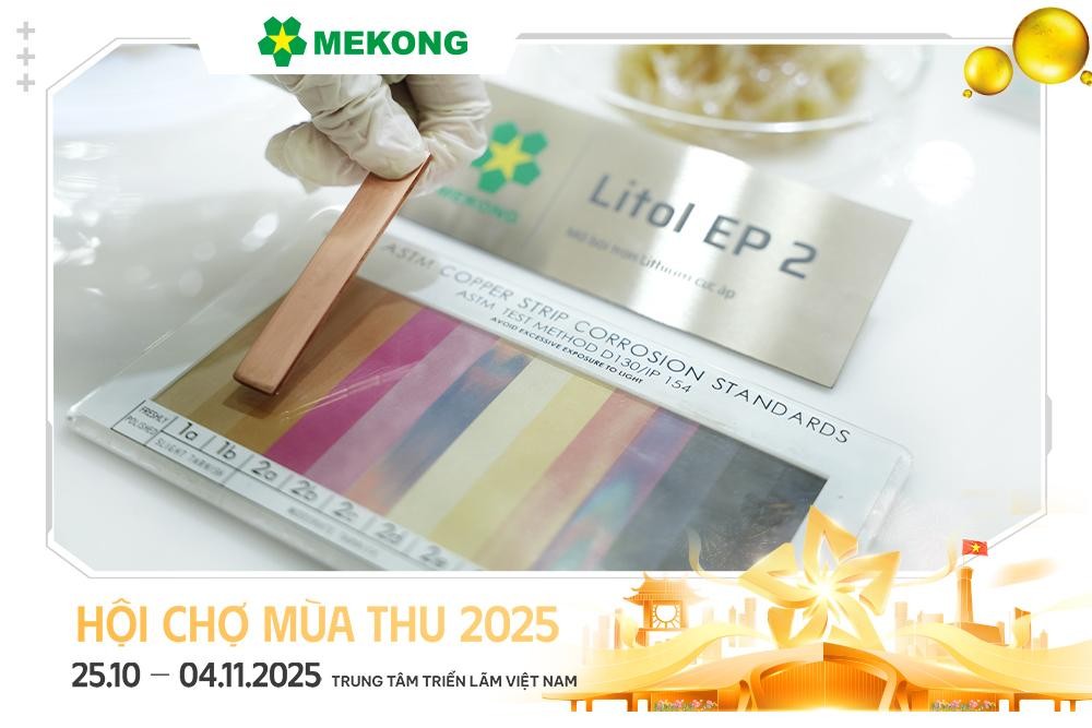 Thử nghiệm ăn mòn thanh đồng theo tiêu chuẩn ASTM trên mẫu mỡ bôi trơn Litol EP 2 Thử nghiệm ăn mòn thanh đồng theo tiêu chuẩn ASTM trên mẫu mỡ bôi trơn Litol EP 2