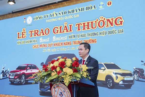 Ông Nguyễn Thanh Hải- Phó Bí thư Đảng ủy, Tông Giám đốc Công ty phát biểu Ông Nguyễn Thanh Hải- Phó Bí thư Đảng ủy, Tông Giám đốc Công ty phát biểu