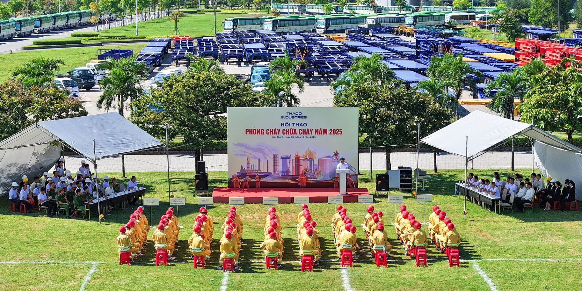 THACO INDUSTRIES tổ chức hội thao phòng cháy chữa cháy năm 2025