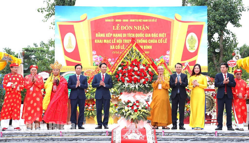 Ninh Bình: Trang trọng đón nhận Bằng Di tích Quốc gia đặc biệt Chùa Cổ Lễ