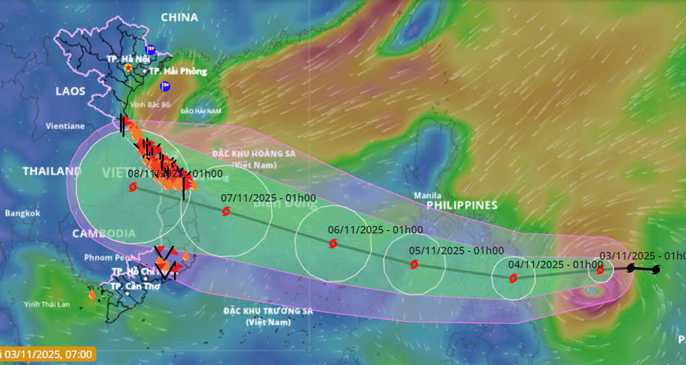 Tin mới nhất về bão Kalmaegi, được dự báo giật tới cấp 17 khi vào biển Đông