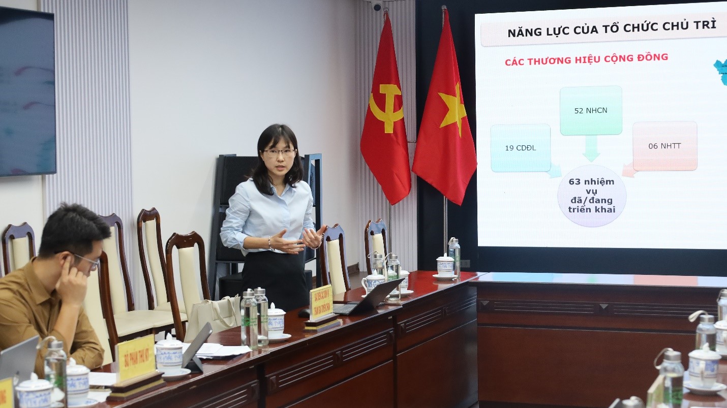 Đại diện Trung tâm Nghiên cứu Công nghệ và Sở hữu trí tuệ CIPTEK giải thích về sứ mệnh.