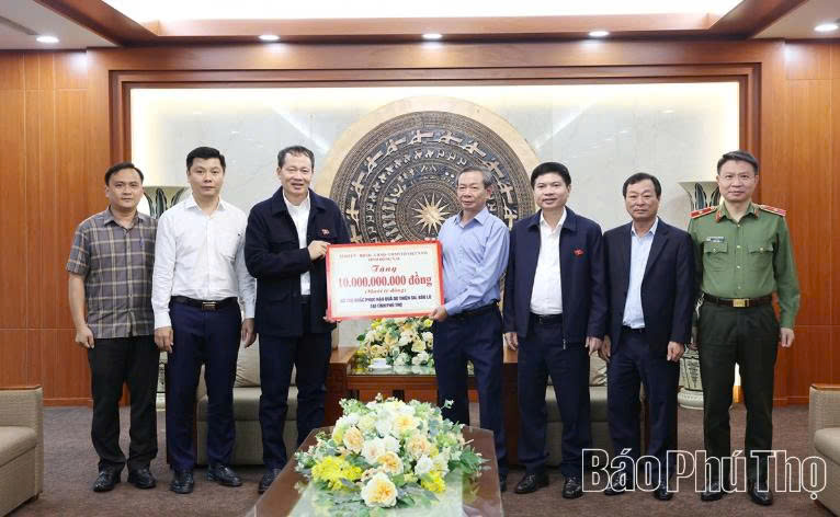 Tỉnh Đồng Nai hỗ trợ 12 tỷ đồng cho tỉnh Phú Thọ nhằm khắc phục hậu quả thiên tai