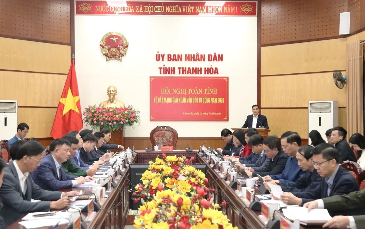 Thanh Hóa tiếp tục đẩy mạnh giải ngân vốn đầu tư công năm 2025, bảo đảm hoàn thành mục tiêu đề ra