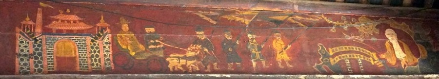 Lã Ông câu cá và Văn Vương cầu hiền ở đình Hùng Lô, Phú Thọ. (Ảnh bahviet18.com) Lã Ông câu cá và Văn Vương cầu hiền ở đình Hùng Lô, Phú Thọ. (Ảnh bahviet18.com)