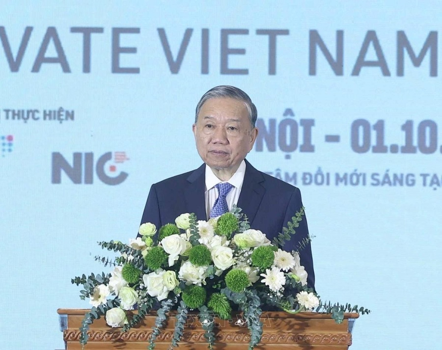 Tổng Bí thư Tô Lâm phát biểu tại Lễ hưởng ứng Ngày hội Đổi mới sáng tạo quốc gia năm 2025 - ngày 11/10/2025. (Ảnh Vnanet) Tổng Bí thư Tô Lâm phát biểu tại Lễ hưởng ứng Ngày hội Đổi mới sáng tạo quốc gia năm 2025 - ngày 11/10/2025. (Ảnh Vnanet)