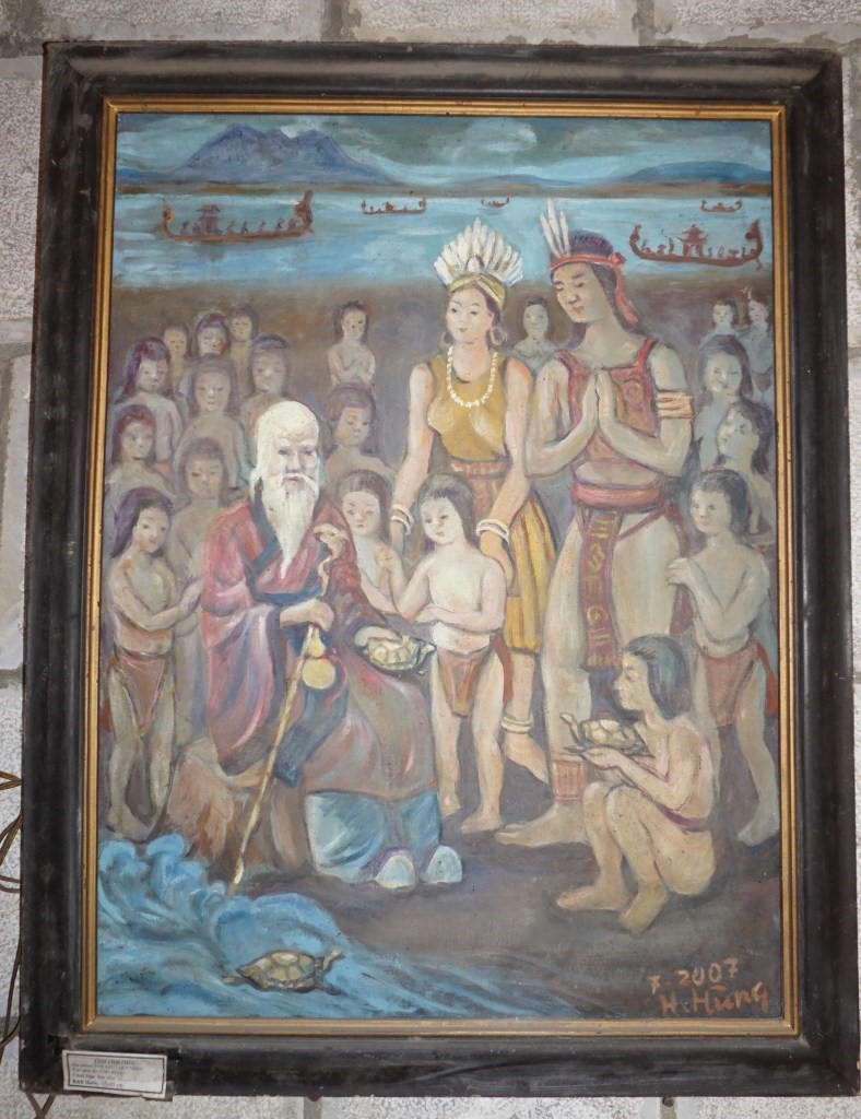 Tranh vẽ Lão Tiên bên bến Việt Trì ở chùa Hoa Long, Việt Trì. (Ảnh bahviet18.com) Tranh vẽ Lão Tiên bên bến Việt Trì ở chùa Hoa Long, Việt Trì. (Ảnh bahviet18.com)