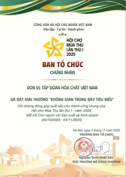 Giải thưởng “Không gian trưng bày tiêu biểu”
