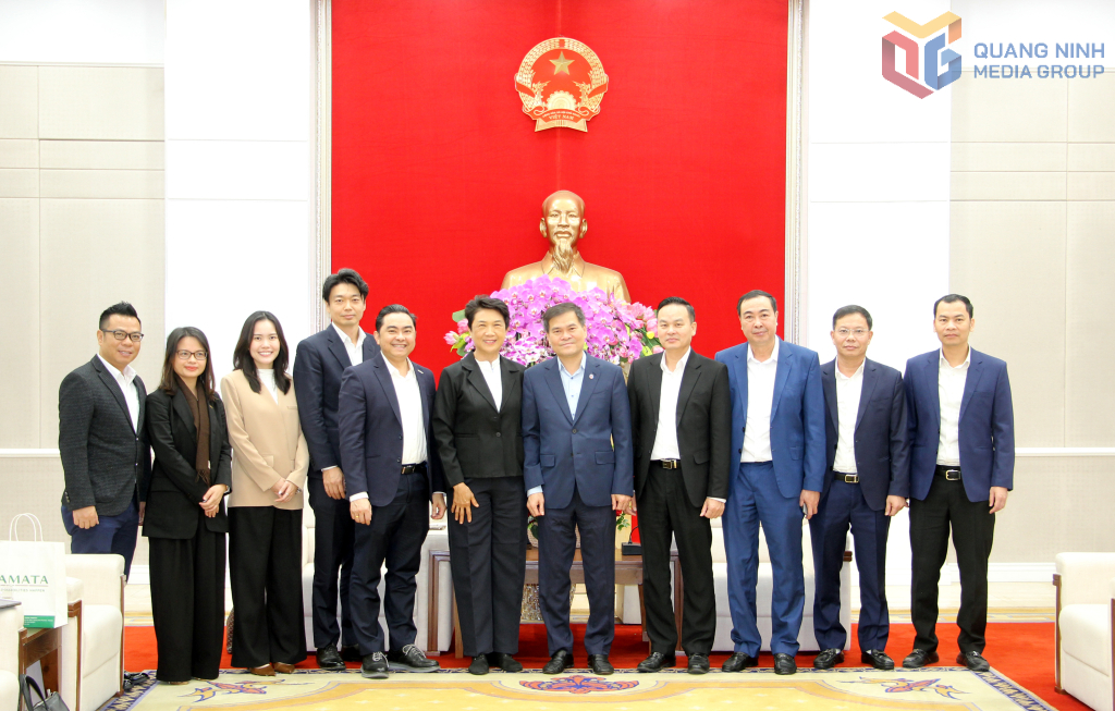 Chủ tịch UBND tỉnh Quảng Ninh Bùi Văn Khắng tiếp xã giao Tập đoàn Amata