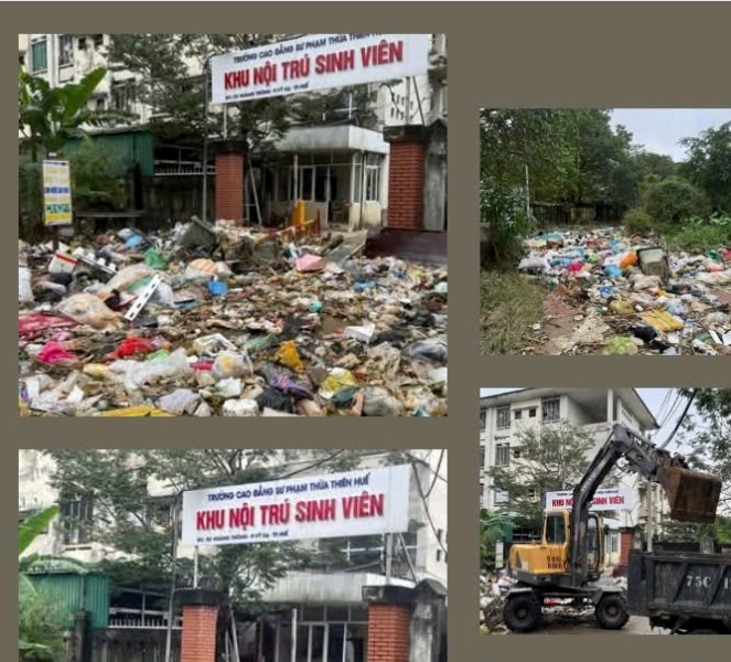 Bùn rác sau lũ hơn 1500 tấn