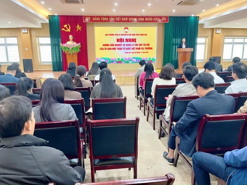 Thanh Hóa: Hướng dẫn nghiệp vụ quản lý các quỹ xã hội của Mặt trận Tổ quốc
