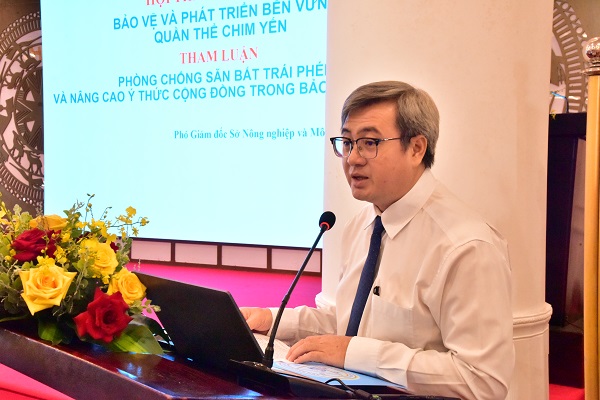 Ths Võ Văn Công- Phó Giám đốc sở NNMT Khánh Hòa tham luận