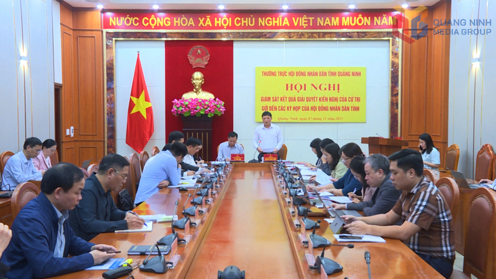 Ông Nghiêm Xuân Cường, Phó Chủ tịch HĐND tỉnh Quảng Ninh, phát biểu tại hội nghị.