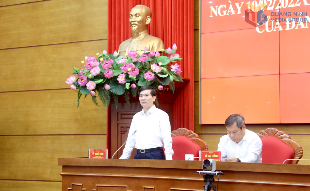 Ông Vũ Quyết Tiến, Phó Bí thư Tỉnh ủy, Chủ tịch Ủy ban MTTQ tỉnh Quảng Ninh điều hành phần thảo luận tại hội nghị. Ông Vũ Quyết Tiến, Phó Bí thư Tỉnh ủy, Chủ tịch Ủy ban MTTQ tỉnh Quảng Ninh điều hành phần thảo luận tại hội nghị.