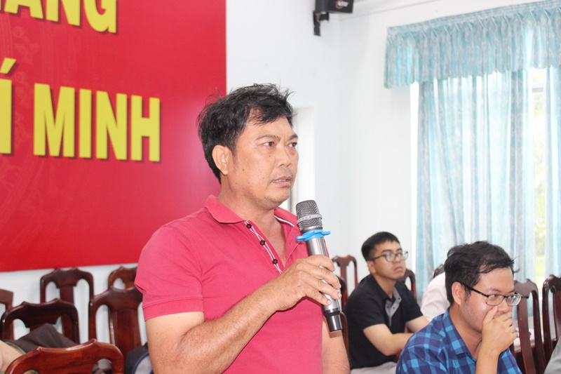 Đại diện chủ tàu nêu ý kiến tại hội nghị