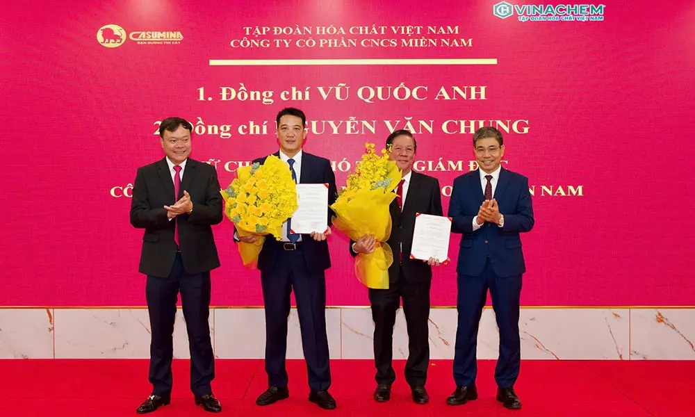 Casumina công bố quyết định bổ nhiệm hai Phó Tổng giám đốc