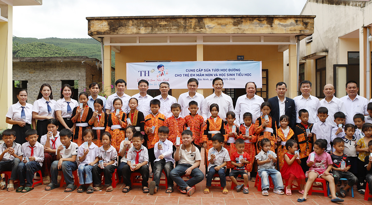 Bắc Ninh: Triển khai Chương trình sữa học đường giai đoạn 2025-2030 tại điểm trường xã Tuấn Đạo