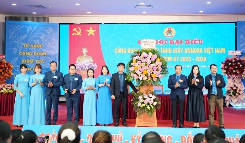 Công đoàn Công ty TNHH Giầy Annora Việt Nam tổ chức Đại hội đại biểu lần thứ IV, nhiệm kỳ 2025-2030