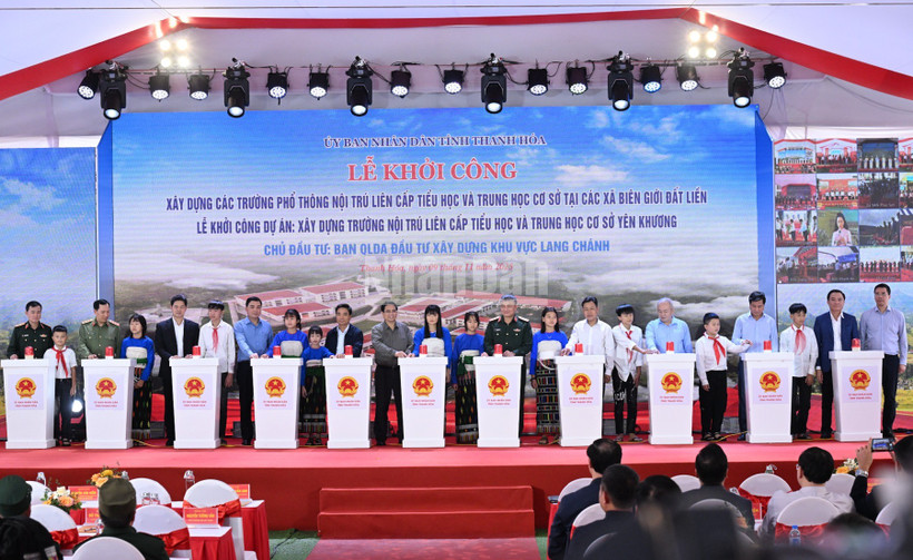Khởi công xây dựng các trường phổ thông nội trú liên cấp tại các xã biên giới đất liền