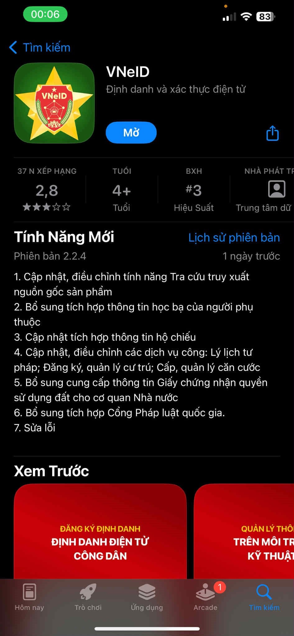 Ứng dụng VNeID vừa bổ sung 6 tính năng mới, người dùng nên cập nhật để không bỏ lỡ quyền lợi