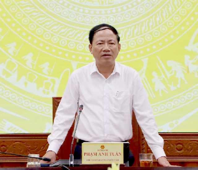 Ông Phạm Anh Tuấn phát biểu ý kiến chỉ đạo. Ảnh: K-Loan. Ông Phạm Anh Tuấn phát biểu ý kiến chỉ đạo. Ảnh: K-Loan.