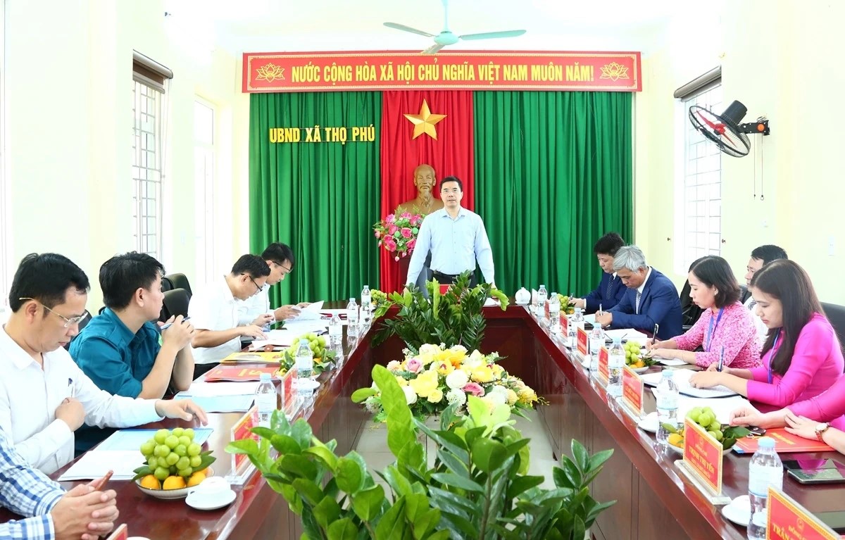 Phó Bí thư Thường trực Tỉnh ủy Thanh Hóa thăm, làm việc tại xã Thọ Phú