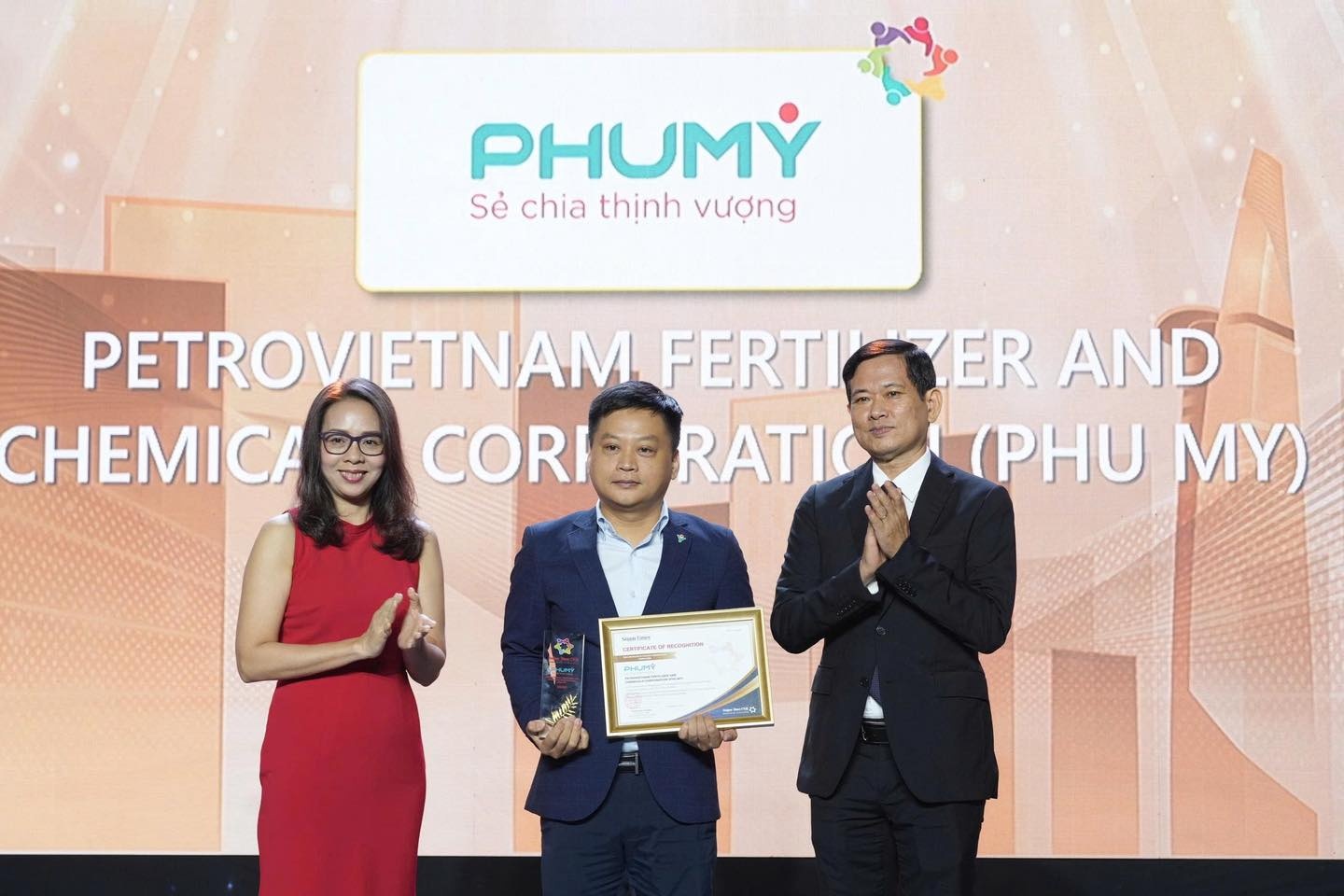 PVFCCo - Phú Mỹ được vinh danh "Doanh nghiệp vì cộng đồng"