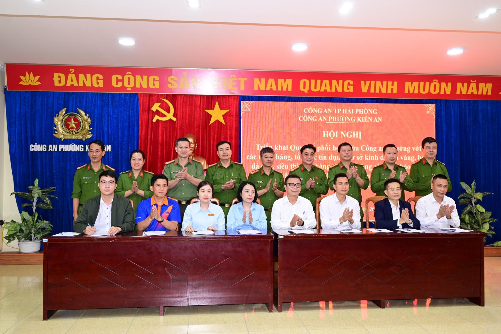 Công an phường Kiến An triển khai Quy chế phối hợp bảo đảm an ninh, trật tự và phòng, chống các loại tội phạm