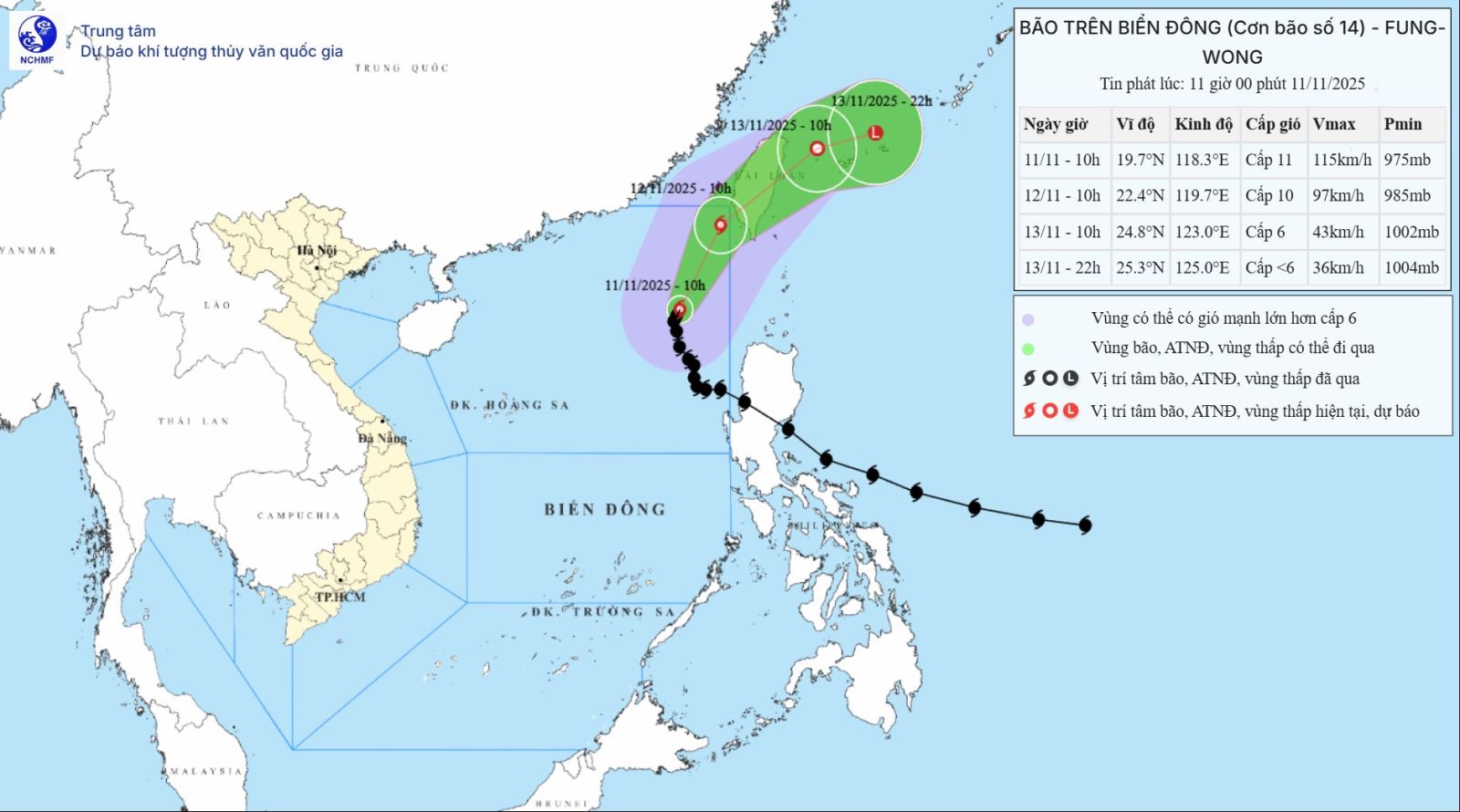Bão số 14 tiếp tục đổi hướng, di chuyển chậm trước khi suy yếu dần
