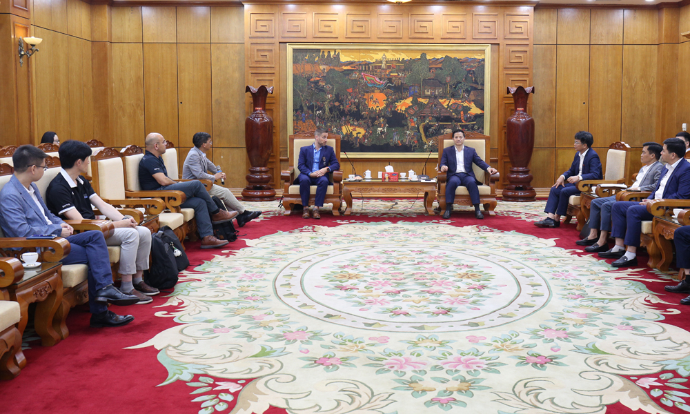 Quang cảnh buổi tiếp.