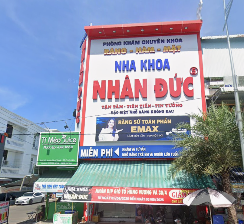 Phòng khám Răng Hàm Mặt Nha khoa Nhân Đức PB (45 Huỳnh Minh Thạnh, xã Hồ Tràm, TP. HCM) Phòng khám Răng Hàm Mặt Nha khoa Nhân Đức PB (45 Huỳnh Minh Thạnh, xã Hồ Tràm, TP. HCM)