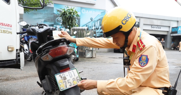CSGT đề xuất tăng nặng xử phạt dán, che biển số xe là hành vi cố ý trốn tránh xử lý