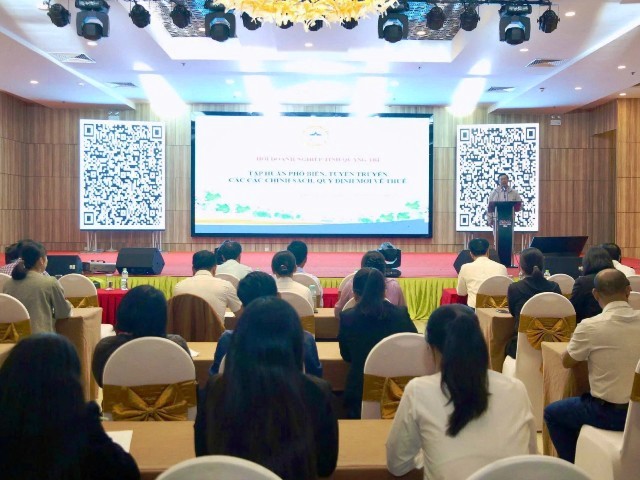 Quang cảnh hội nghị tập huấn, phổ biến quy định mới của Luật Thuế năm 2025 cho cộng đồng doanh nghiệp.