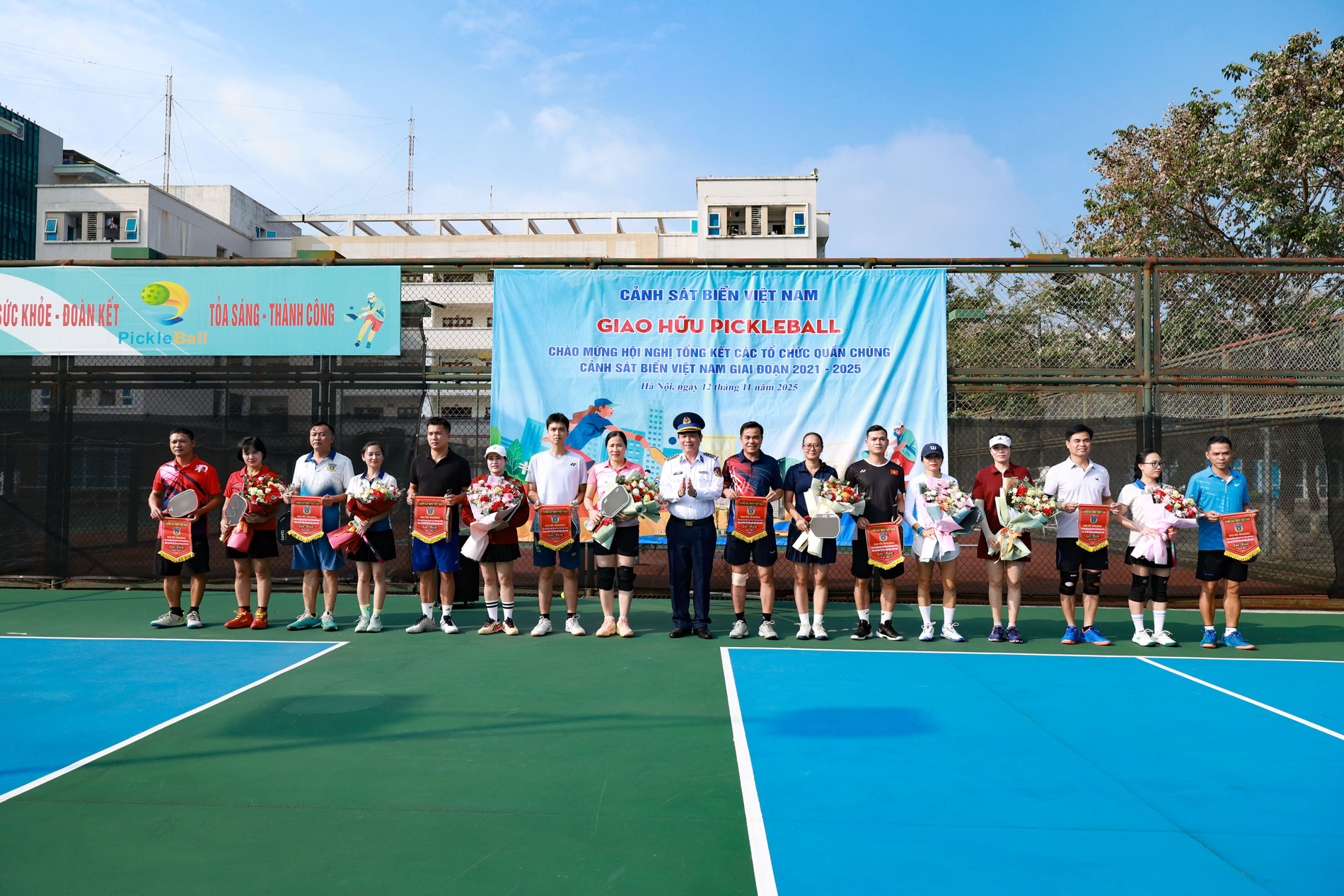 Pickleball - Nhịp cầu gắn kết của thanh niên, phụ nữ Cảnh sát biển Việt Nam
