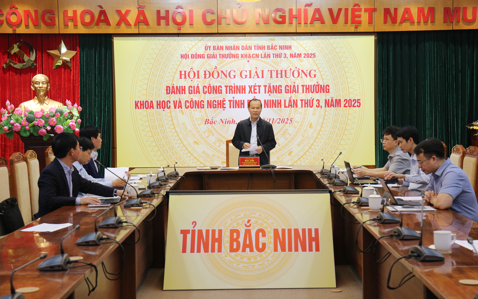 Bắc Ninh: Họp đánh giá công trình xét tặng Giải thưởng khoa học và công nghệ năm 2025