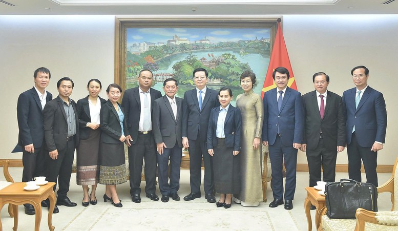 Tổng Giám đốc KPL Vannasin Simmavong cho biết, sẽ tiếp tục phối hợp chặt chẽ với TTXVN trong thực hiện các nhiệm vụ được giao, triển khai hiệu quả các hoạt động hợp tác trong thời gian tới - Ảnh: VGP/Giang Thanh