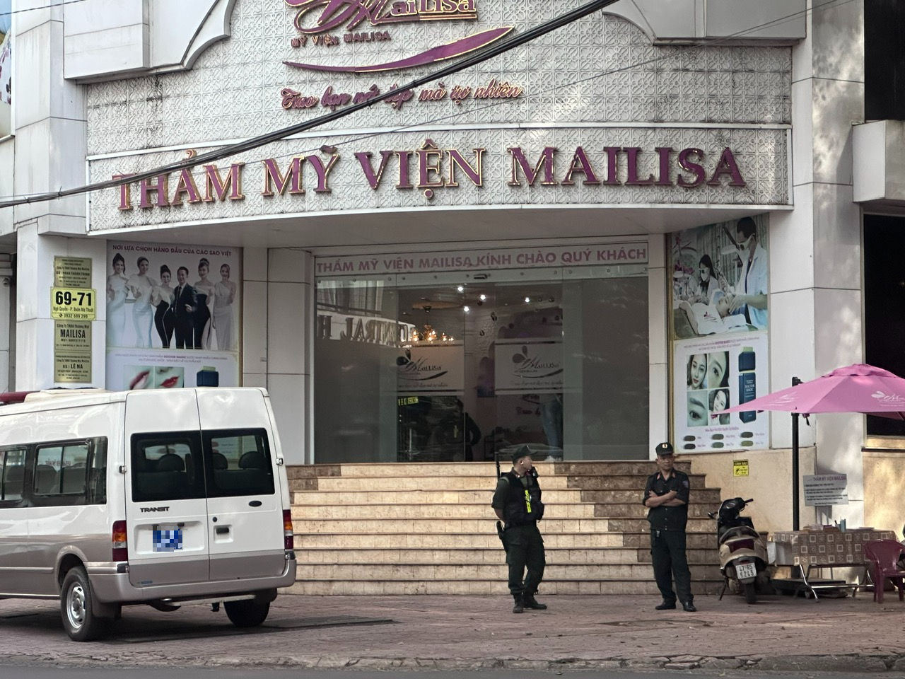 Công an có mặt tại thẩm mỹ viện Mailisa ở Đắk Lắk