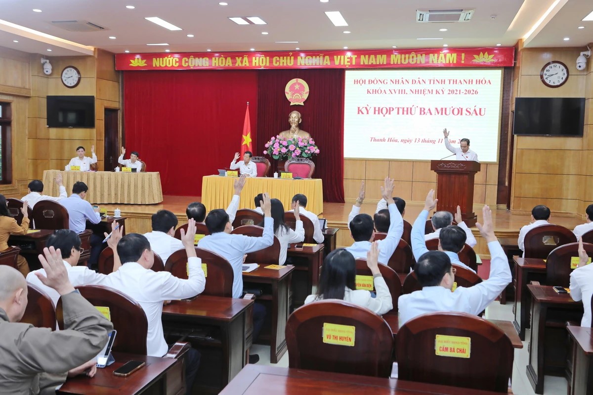 Kỳ họp thứ 36, HĐND tỉnh Thanh Hóa thông qua nghị quyết về phát triển kinh tế - xã hội