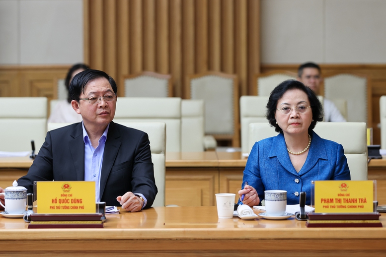Phó Thủ tướng Phạm Thị Thanh Trà, Phó Thủ tướng Hồ Quốc Dũng dự hội nghị - Ảnh: VGP/Nhật Bắc Phó Thủ tướng Phạm Thị Thanh Trà, Phó Thủ tướng Hồ Quốc Dũng dự hội nghị - Ảnh: VGP/Nhật Bắc