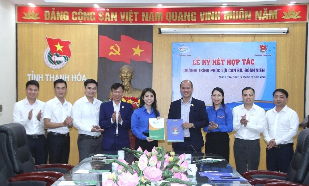 Tập đoàn MEDIPHA và Tỉnh đoàn Thanh Hóa ký kết hợp tác “Chương trình phúc lợi cán bộ, đoàn viên”.