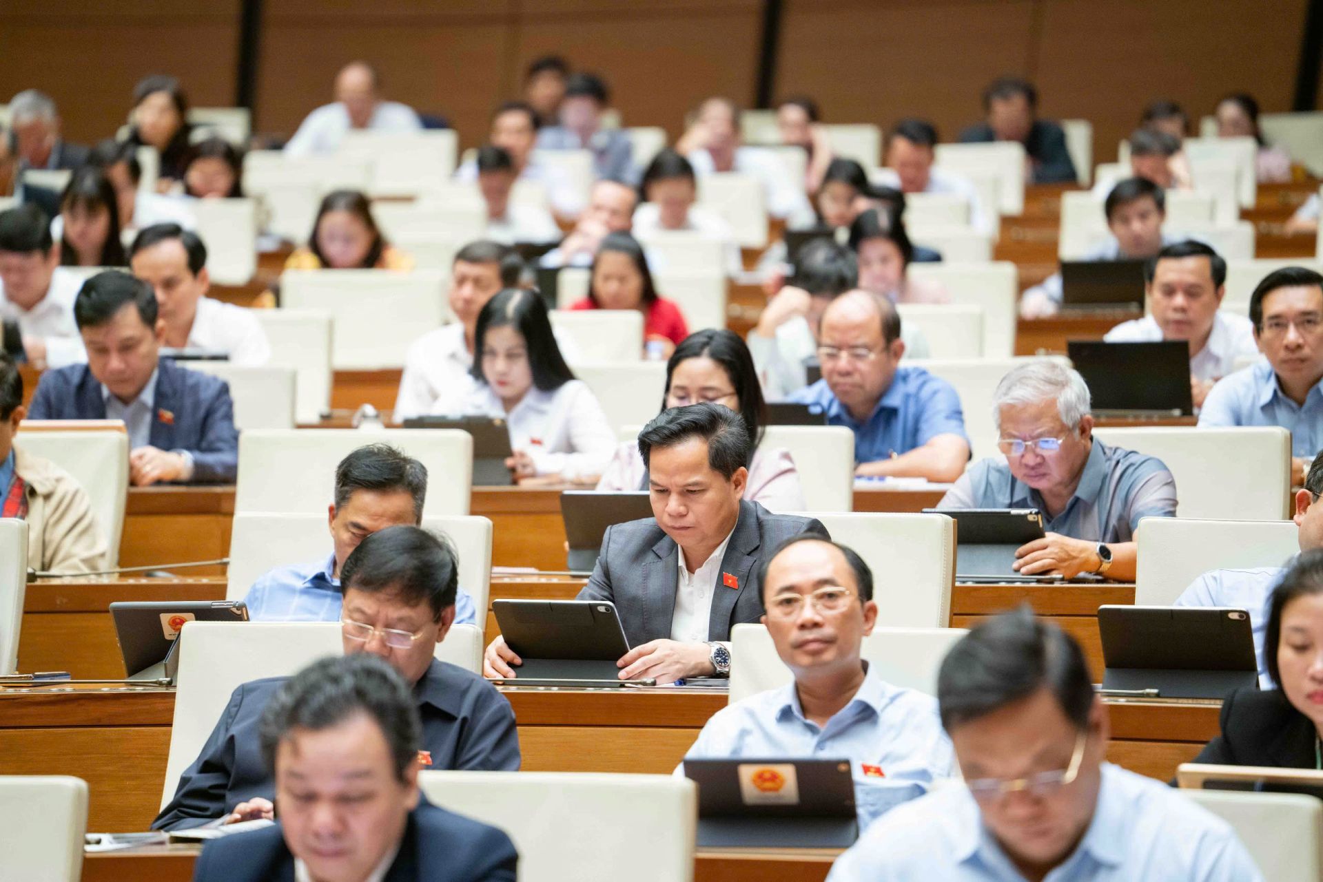 Các đại biểu Quốc hội tham dự Phiên họp