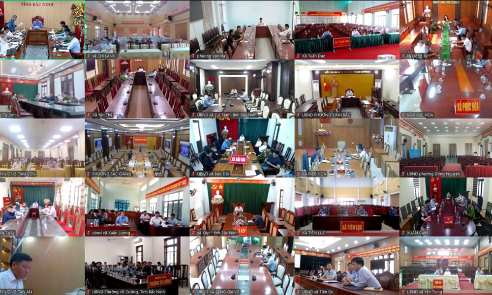 Hội nghị được kết nối trực tuyến đến 99 xã, phường trong tỉnh. Hội nghị được kết nối trực tuyến đến 99 xã, phường trong tỉnh.