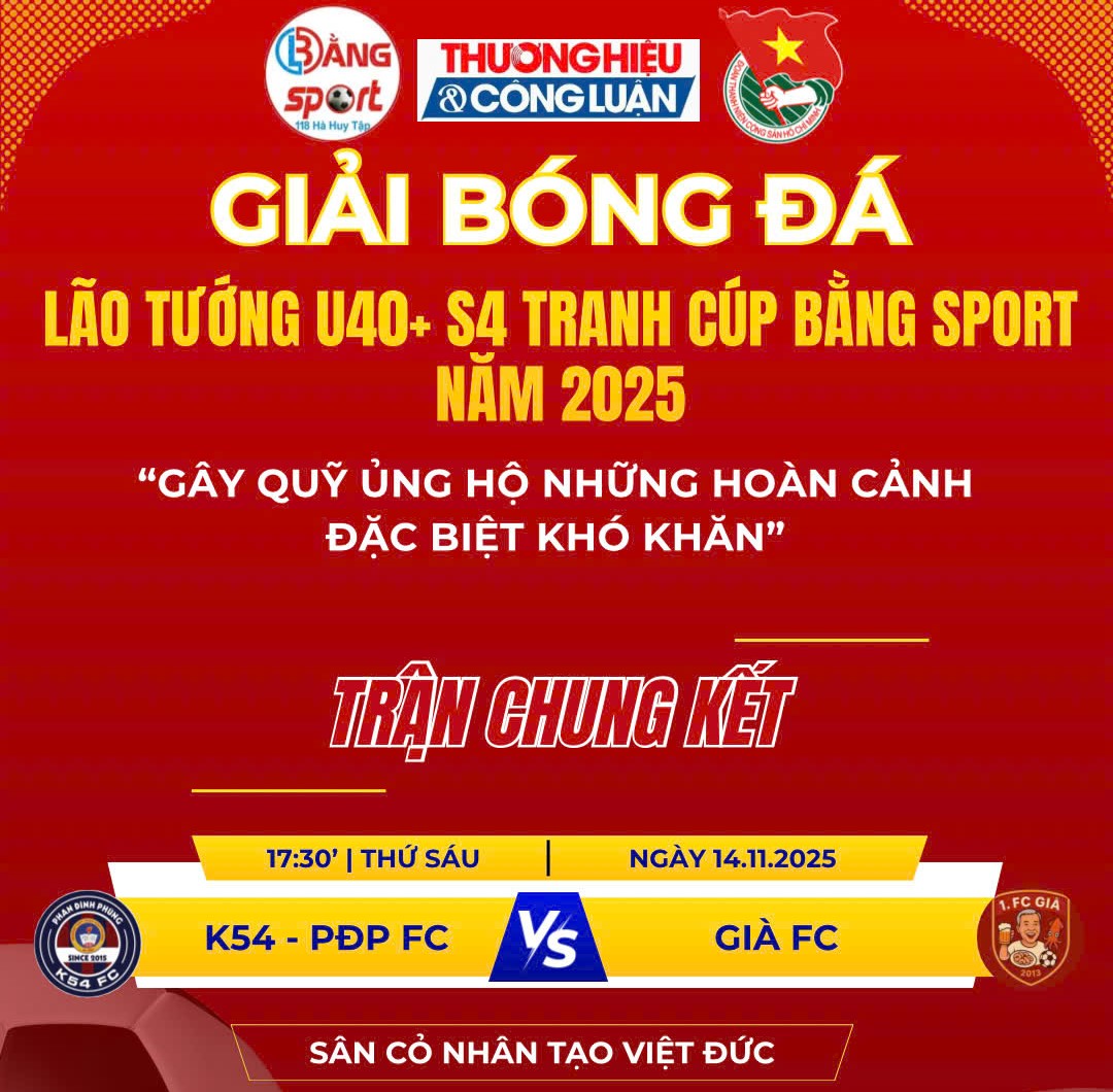 Lịch thi đấu trận chung kết.