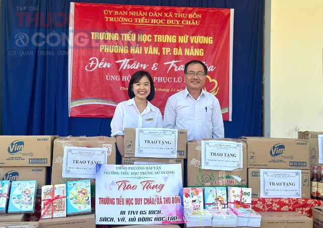 Cô Nguyễn Thị Bích Ngọc - Hiệu trưởng Trường tiểu học Trưng Nữ Vương, phường Hải Vân.