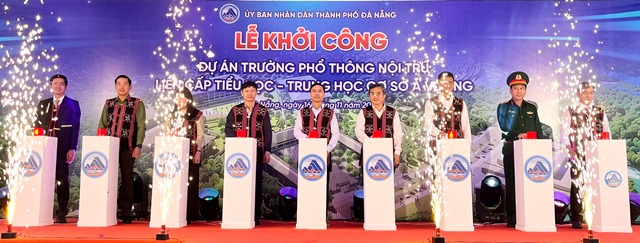 Đà Nẵng đồng loạt khởi công 5 trường học nội trú liên cấp các xã biên giới