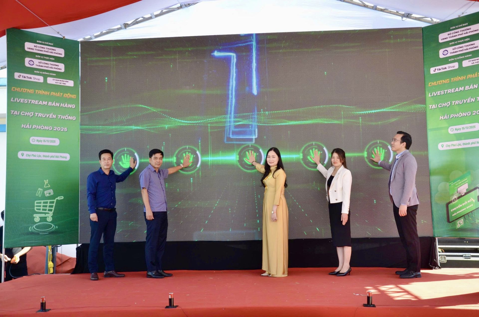 Sở Công Thương Hải Phòng phát động chương trình livestream bán hàng tại chợ truyền thống năm 2025