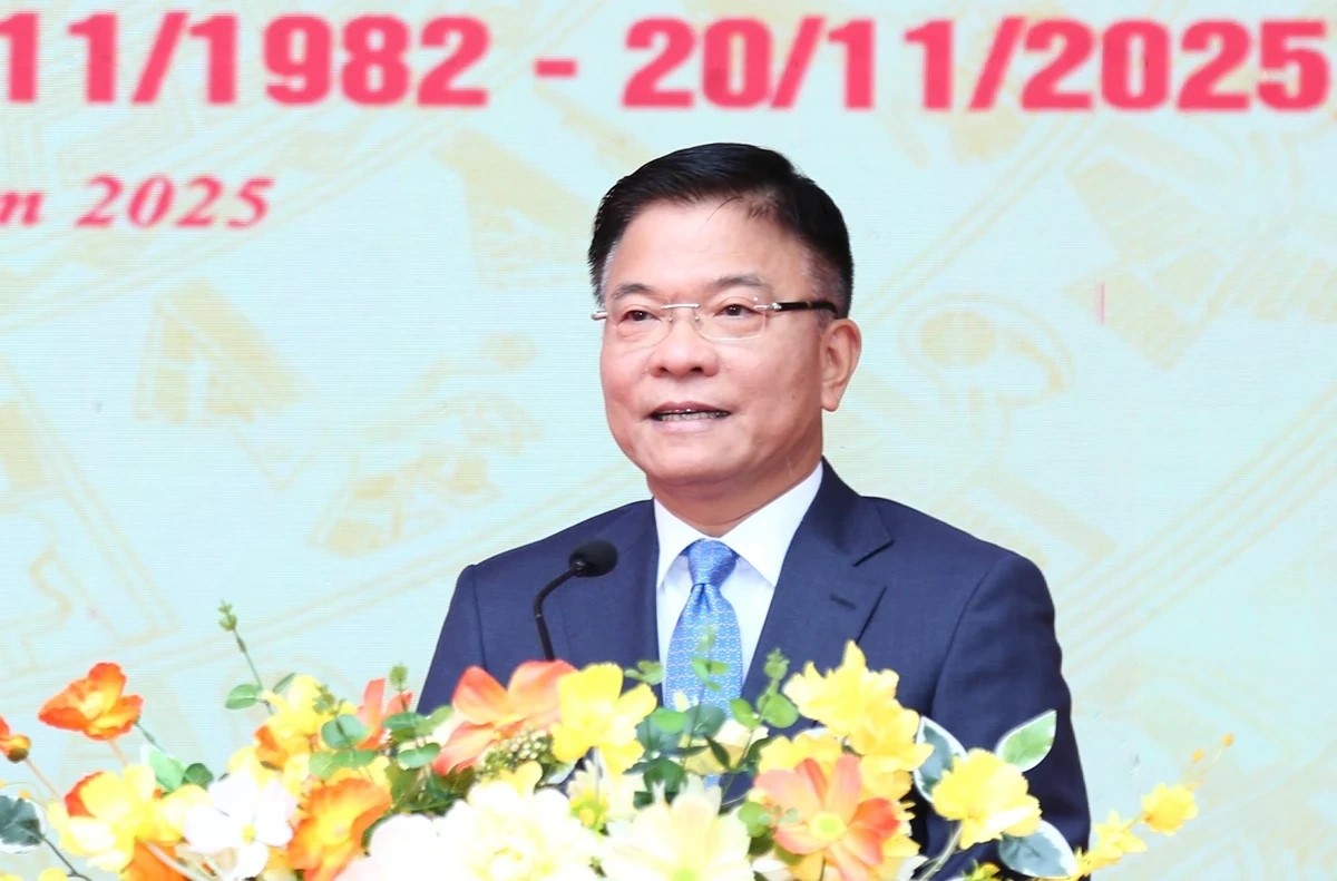 Phó Thủ tướng Chính phủ Lê Thành Long phát biểu tại lễ kỷ niệm.