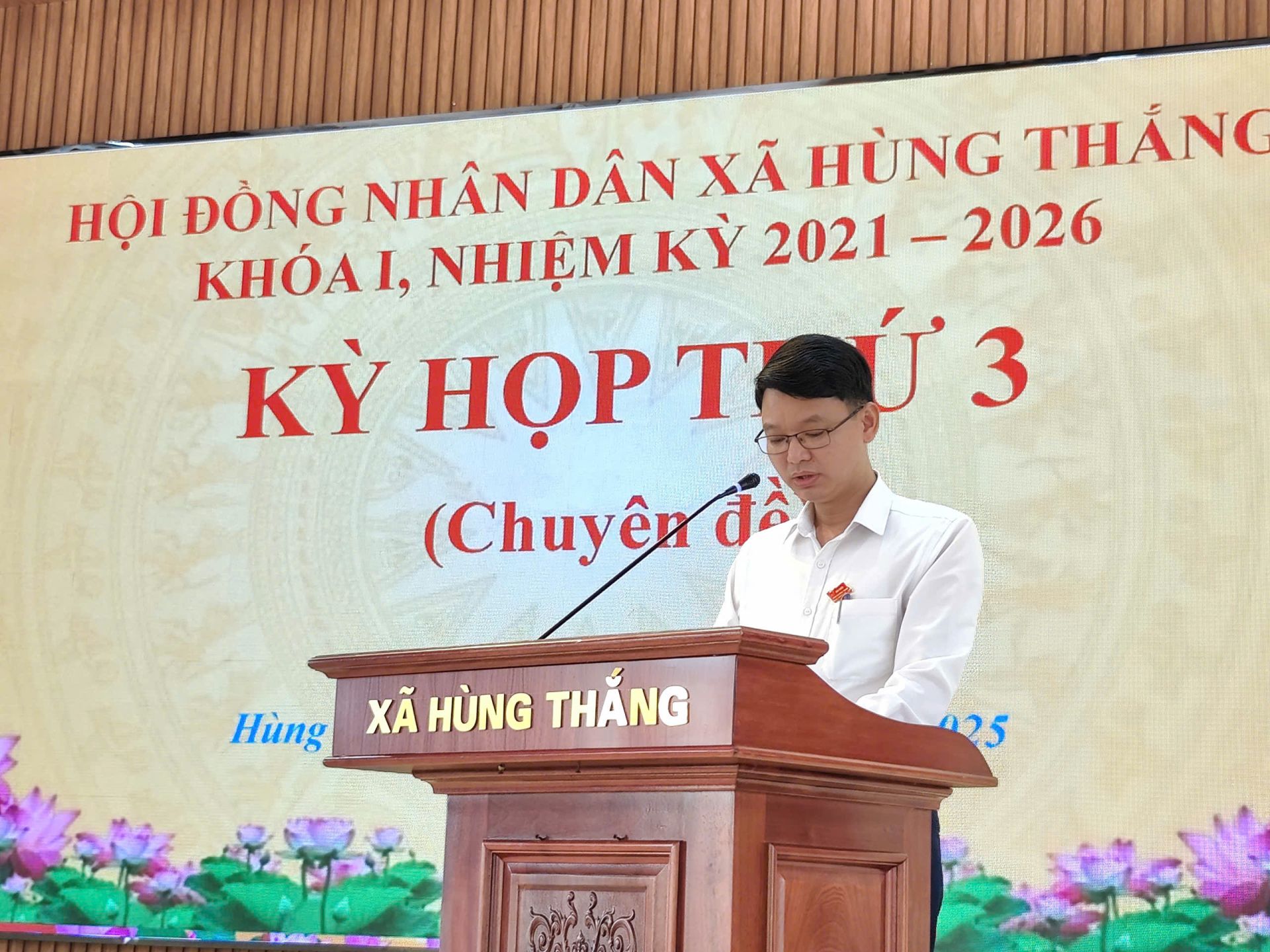 Xã Hùng Thắng tổ chức Kỳ họp chuyên đề điều chỉnh dự toán ngân sách năm 2025